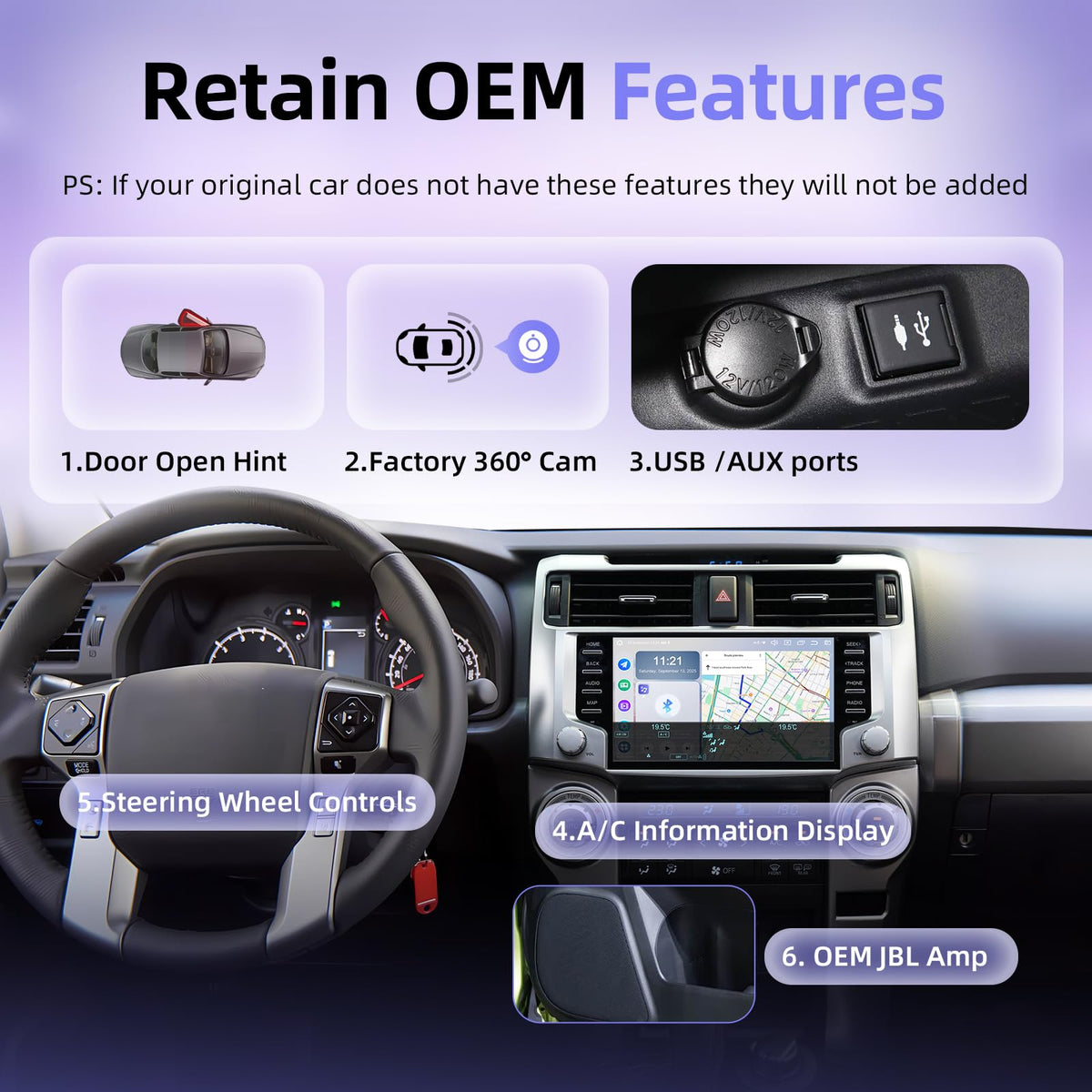 X14 9" Car Stereo for Toyota 4Runner 2010-2023