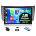 SIXTOP 4G+128G Android Car Stereo Radio for Nissan Sentra 2013-2017 Wireless CarPlay Android Auto 10.1 Inch HD Touchscreen GPS Navigation Head Unit Bluetooth 5.0 FM/RDS WiFi 32EQ SWC AHD Backup Camera