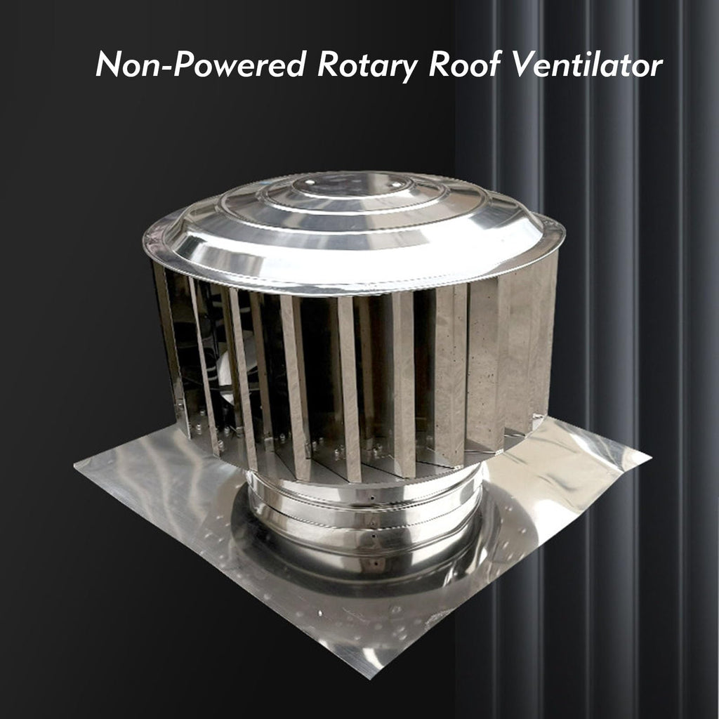Stainless Steel Ventilator for Roof, Silent Wind Driven Attic Fan