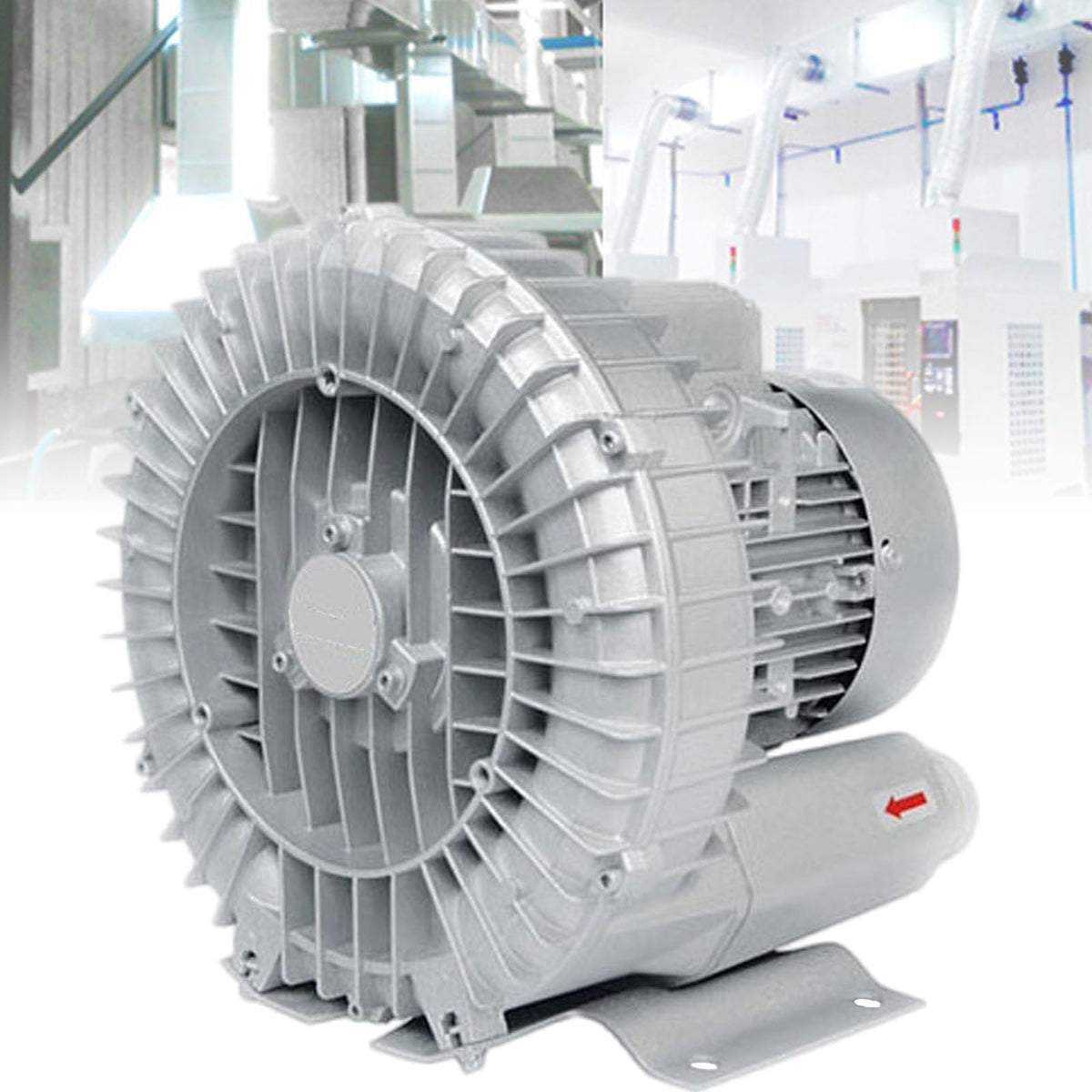 120 W-7500 W Commercial Air Blower,with Air Inlet and Outlet,Single Phase Electricity/Three Phase Electricity Large Airflow Air Pump,for Wastewater Treatment (370w 380V)