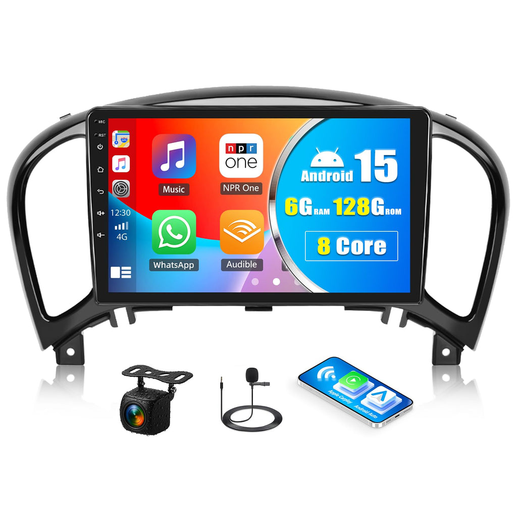 [6+128G] 8-Core Android 15 Car Radio Stereo for Nissan Juke 2011-2016