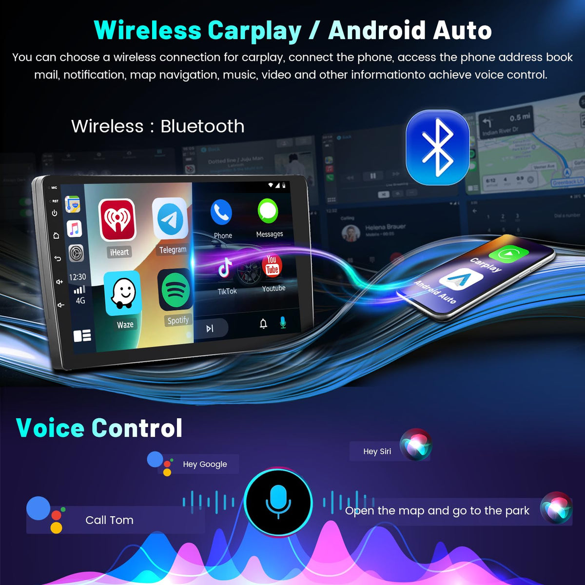Hikity 4+64G 9 Inch IPS Screen Android Car Stereo for Nissan Juke 2011-2016