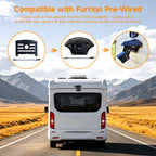 1080P Wireless RV Camera System, IP69 Waterproof Night Vision Backup Camera Side Rear View Camera with 7 Inch HD Monitor for RV Truck Trailer Camper