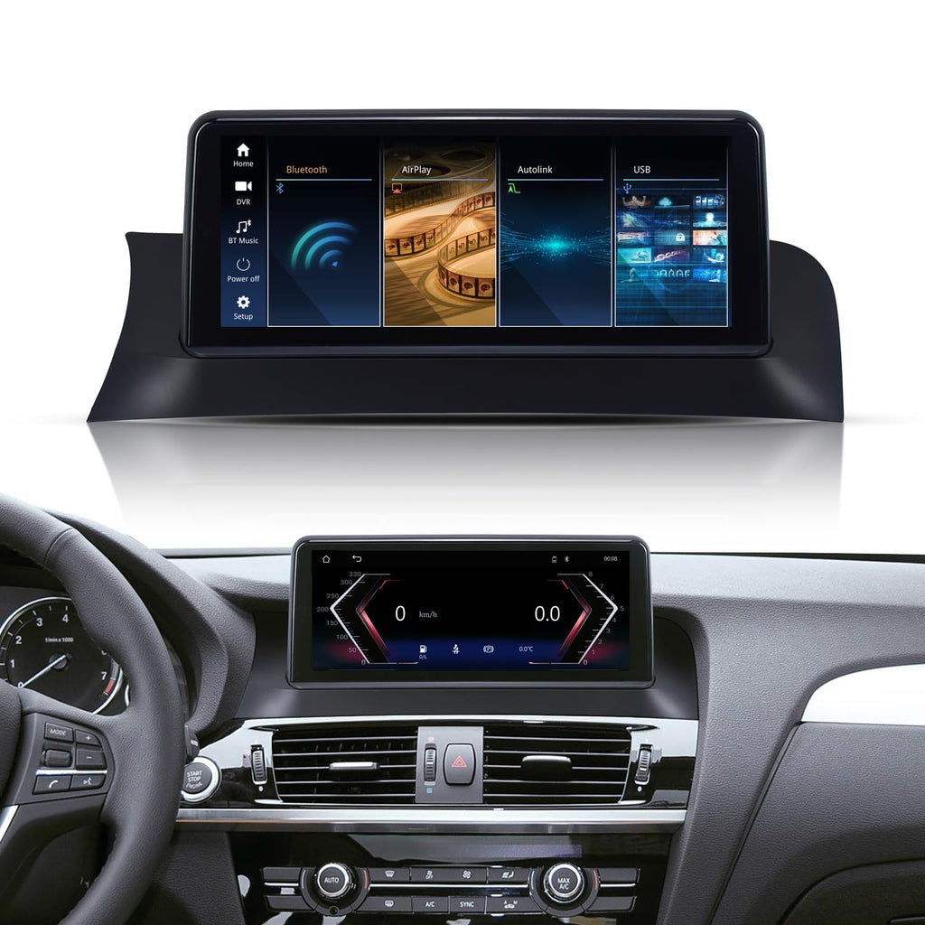 RicoRich 10.25 Inch Car Touchscreen Wireless CarPlay Android Auto for BMW X3 X4 Series F25/F26 2014-2016 Year with NBT System, Car Stereo Multimedia Radio Receiver