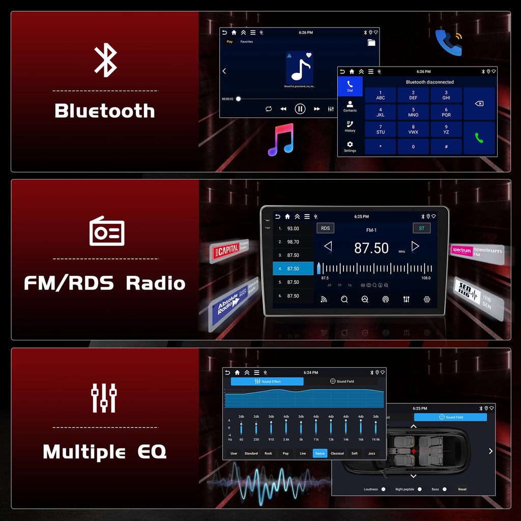 4+128G Android 15 Car Stereo for Dodge Charger 2015-2021