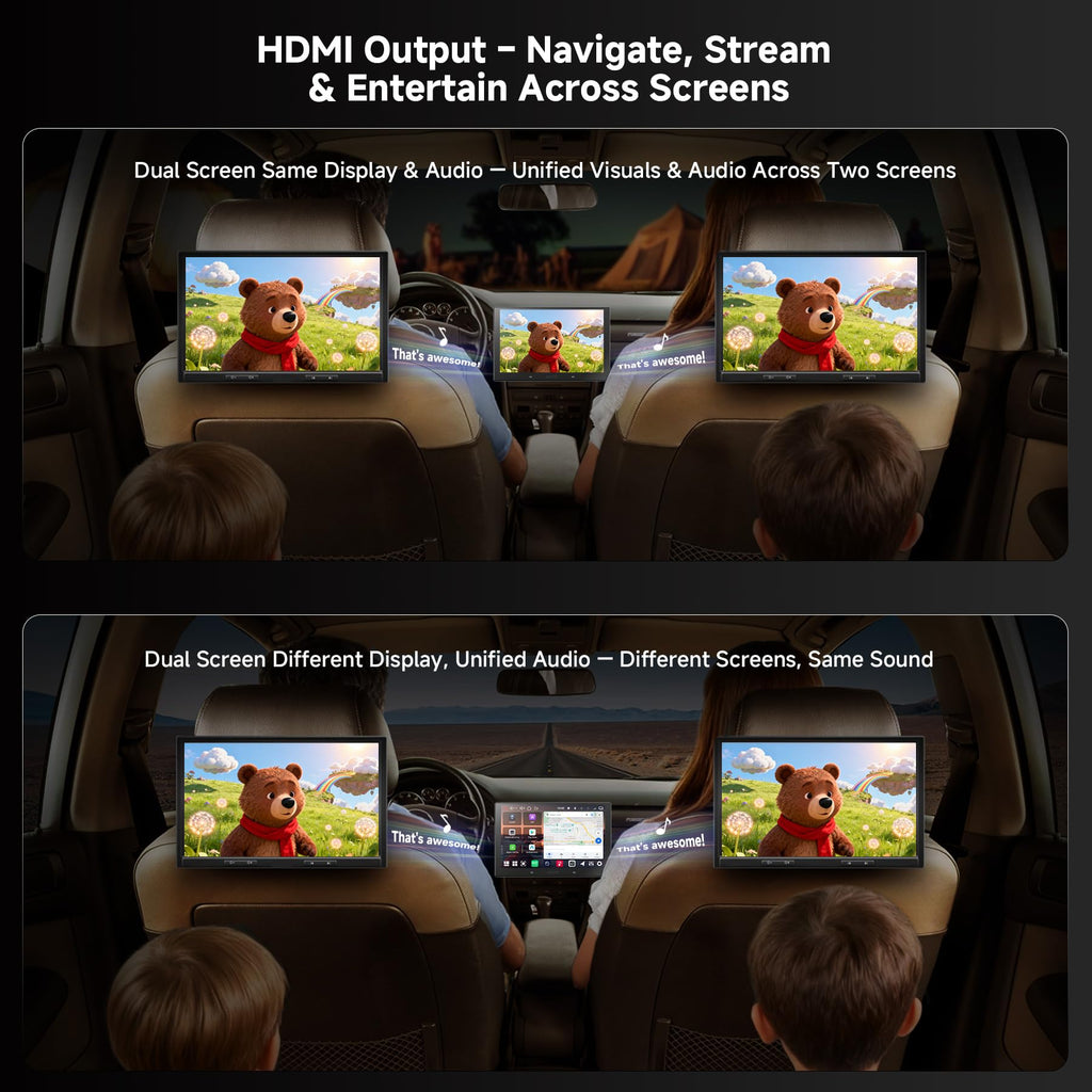 V10 10" Android Double Din Car Stereo, 4G LTE,6G+128G, CarPlay&Android Auto