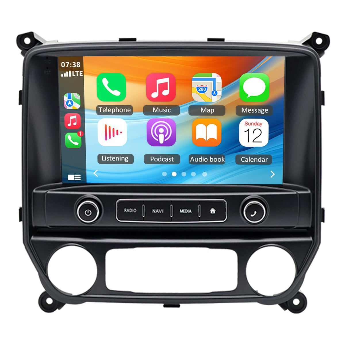 Android 14 Car Radio for Chevrolet Silverado 2014-2018 Low End, 10" Touchscreen Car Radio for GMC Sierra 2014 2015 2016 2017 2018 with Wireless Carplay Android GPS Navi WiFi AHD Backup Camera 2+64G