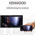 KENWOOD DMX8709S 6.8-Inch Capacitive Touch Screen, Car Stereo, Wireless CarPlay and Android Auto, Bluetooth, AM/FM Radio, MP3 Player, USB Port, Double DIN, 13-Band EQ, SiriusXM