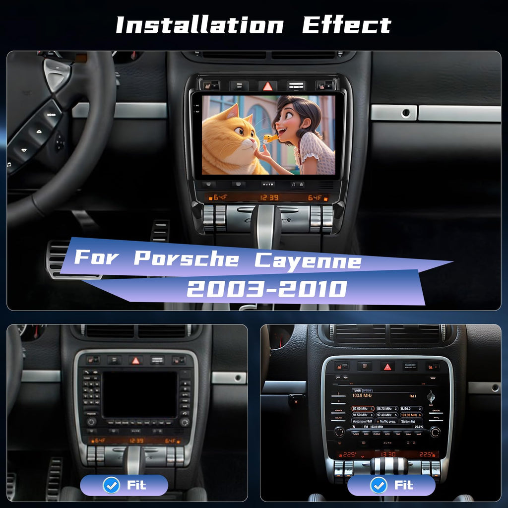 Android Radio for Porsche Cayenne 2003-2010 with Carplay and Android Auto