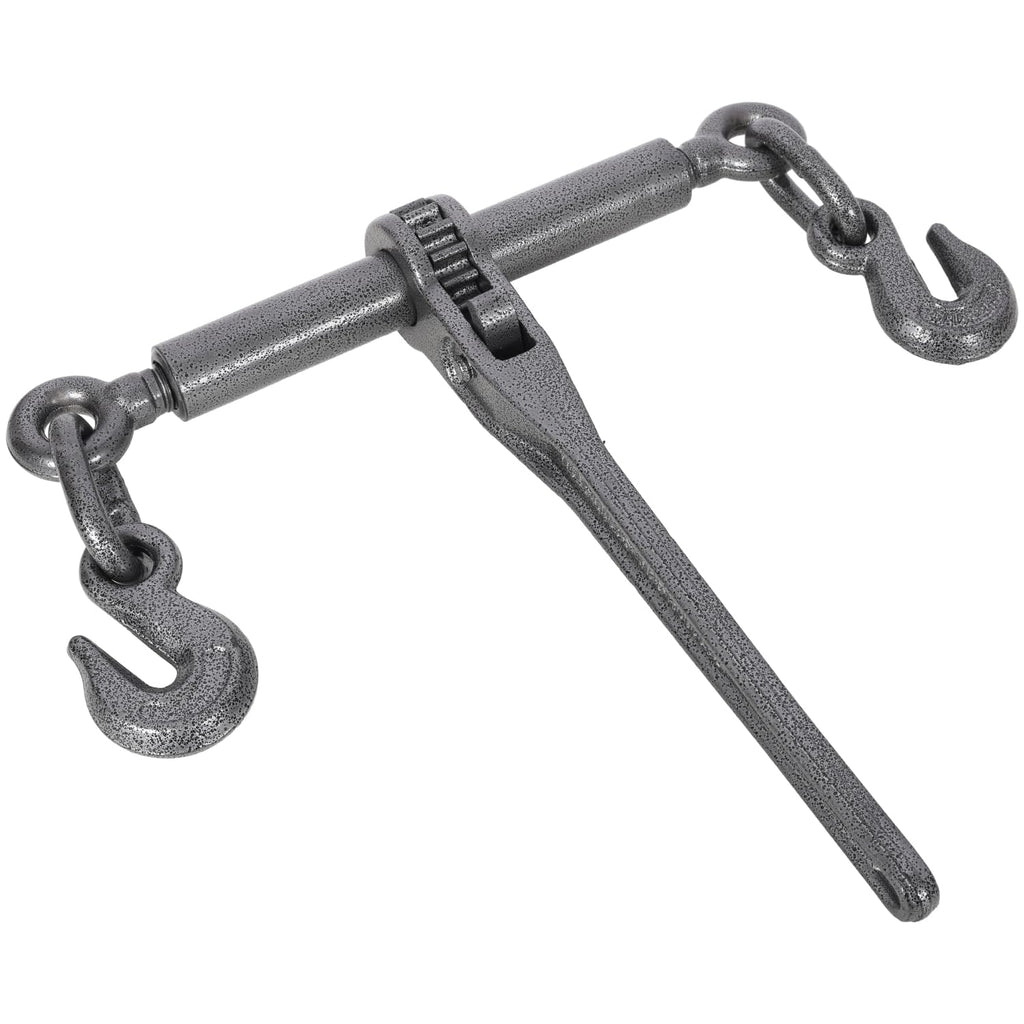 Heavy Duty Ratchet Binders Steel Black 5400lbs Load Capacity Adjustable G70 Hooks Outdoor Use