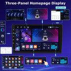 [4+64G] Upgrade Radio for Chrysler Town & Country 2001-2007: NHOPEEW 10.1 inch IPS Touchscreen Android Radio - Wireless Carplay and Android Auto, Custom Homepage, DSP/EQ, 5G/WiFi + Backup Camera