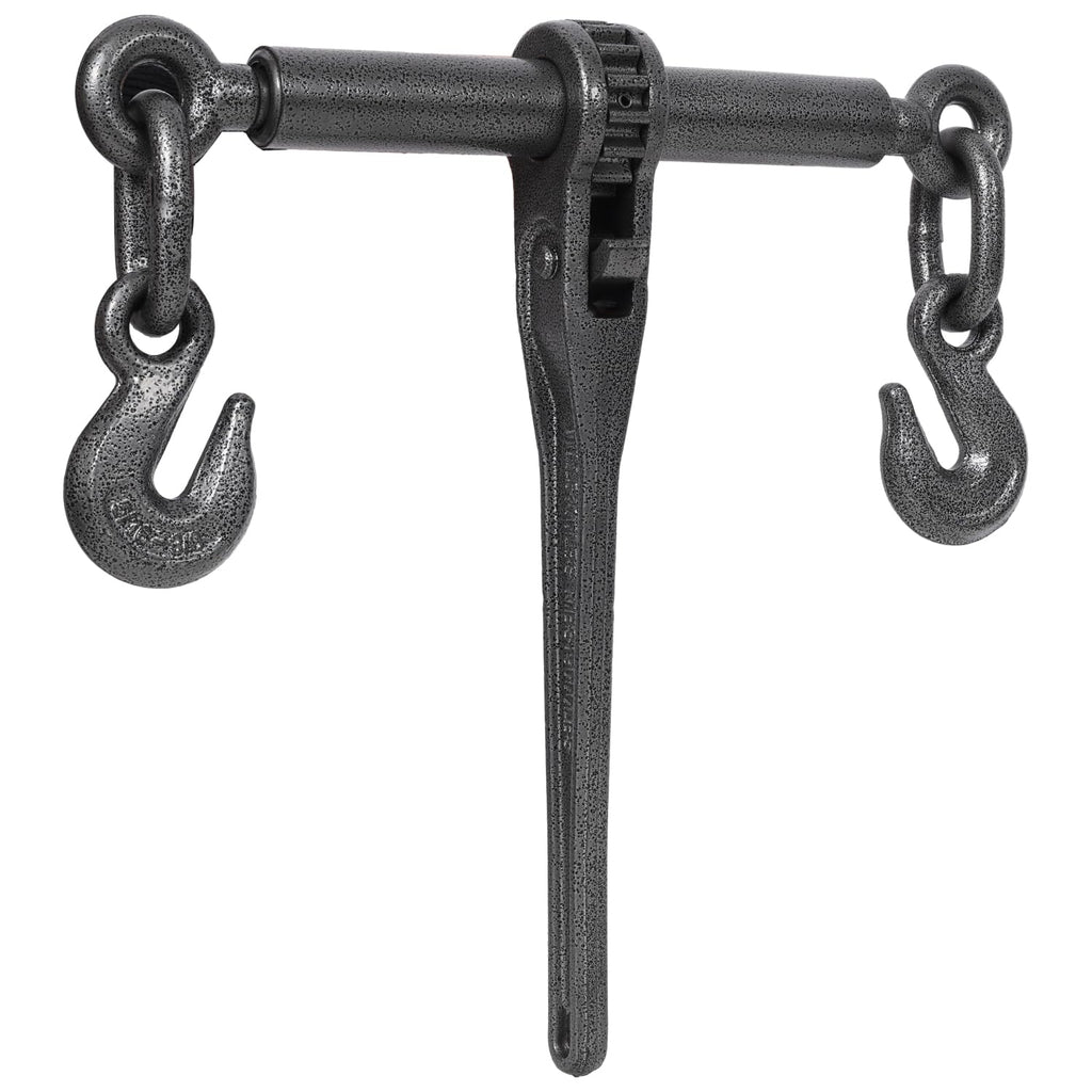 Geelife Heavy-Duty Ratchet Binders with Adjustable G70 Hooks, 4-Pack, Black