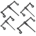 Heavy Duty Ratchet Binders Steel Black 5400lbs Load Capacity Adjustable G70 Hooks Outdoor Use
