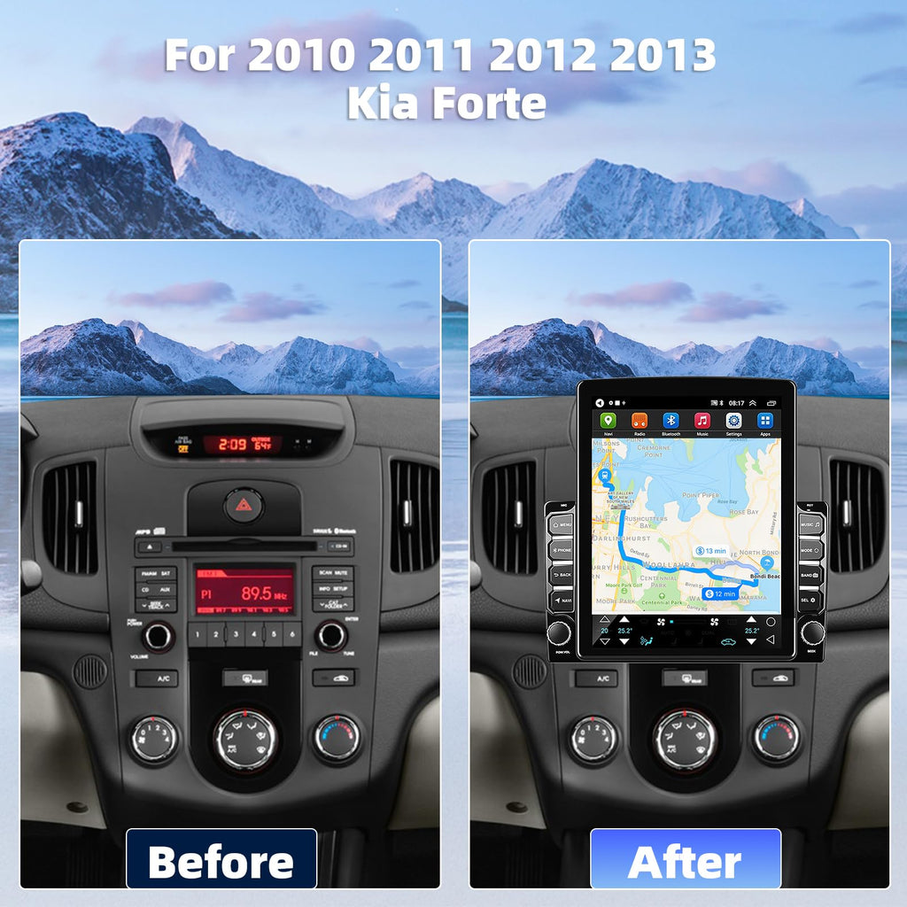 Car Radio for 2010 2011-2013 Kia Forte Stereo with CarPlay Android Auto
