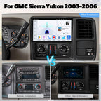 4+64G 9 Inch QLED Touch Screen Car Stereo for GMC Sierra Yukon 2003-2006