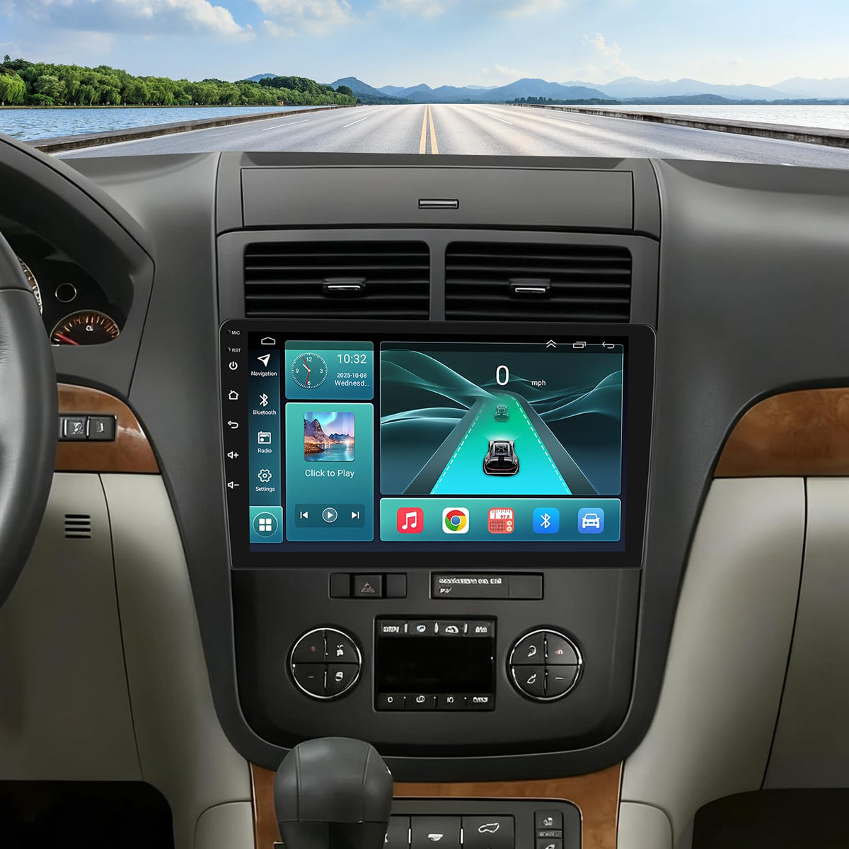 10.1" Android 13 Car Stereo Radio for Saturn Outlook 2007 2008 2009 2010