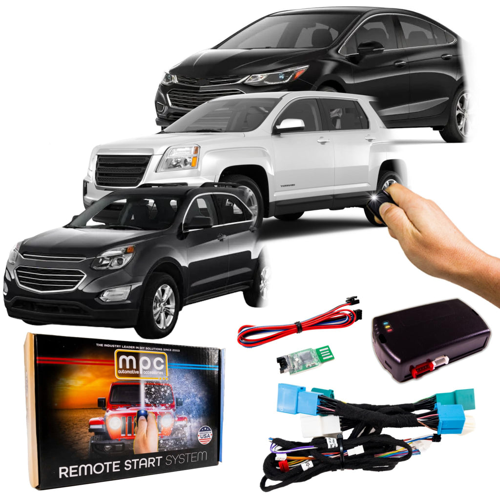 MPC OEM Fob Activated Remote Start for 2010-2017 Chevrolet Equinox|2010-2018 Chevy Cruze|2010-2017 GMC Terrain Plus Other GMC, Chevy and Buick Vehicles - See Below. Key-to-Start Ignition ONLY