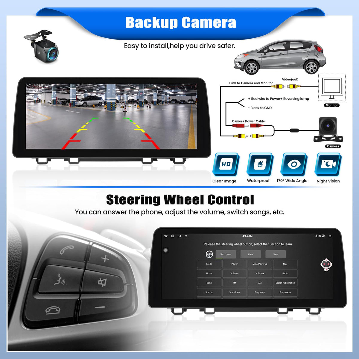[4+64G] 8-Core 12.3 Inch Android 15 Car Stereo for Honda CRV 2017-2022