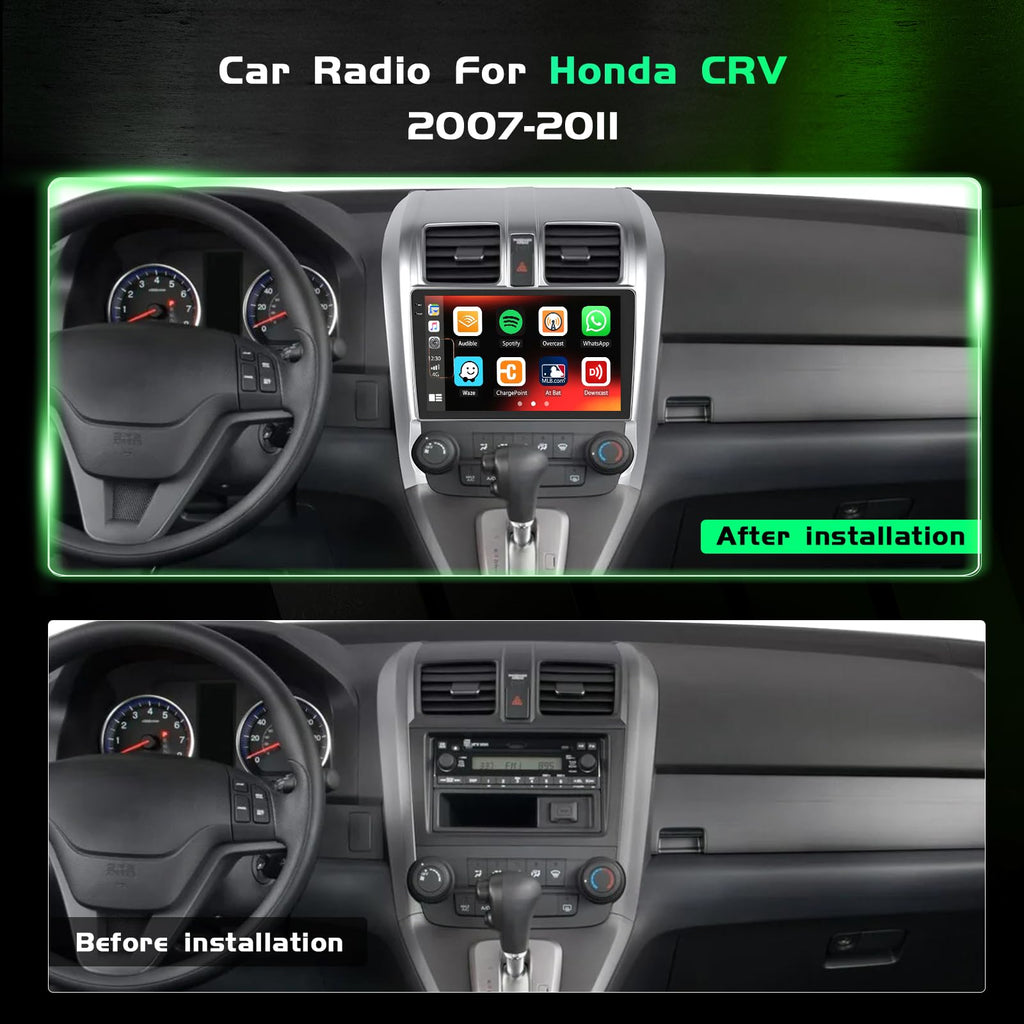 4+128G Android 15 Car Stereo for Honda CRV 2007 2008 2009 2010 2011