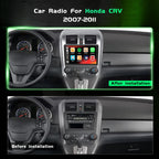4+128G Android 15 Car Stereo for Honda CRV 2007 2008 2009 2010 2011