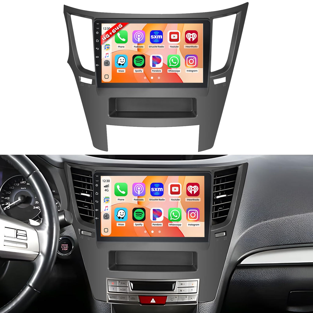 8Core 6+128GB 9" Android 15 Car Stereo for Subaru Legacy Outback 2010-2014