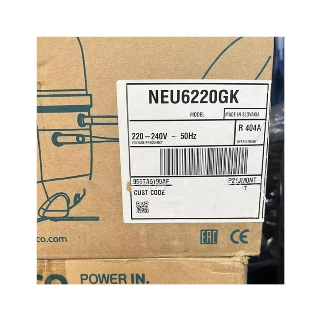 Compressor NEU6220GK 0.3kw R404A 220-240V 50Hz for Commercial Refrigeration Unit