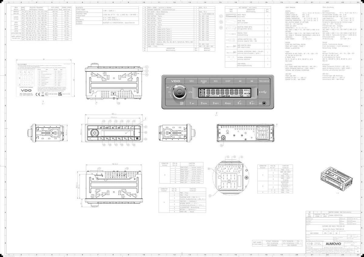 VDO Continental TR7412UB-OR is Now TRW312UB-OR Includes AC111 Bundle