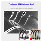 Roof Wind,Stainless Steel Turbine Ntilator NTS 8 10 12Inch No Rust Automatic Silent Pipefit Roof Ntilating Fan, All Purpose Chimney Cowl Rotating Roof NTS Energy-Efficient，300mm