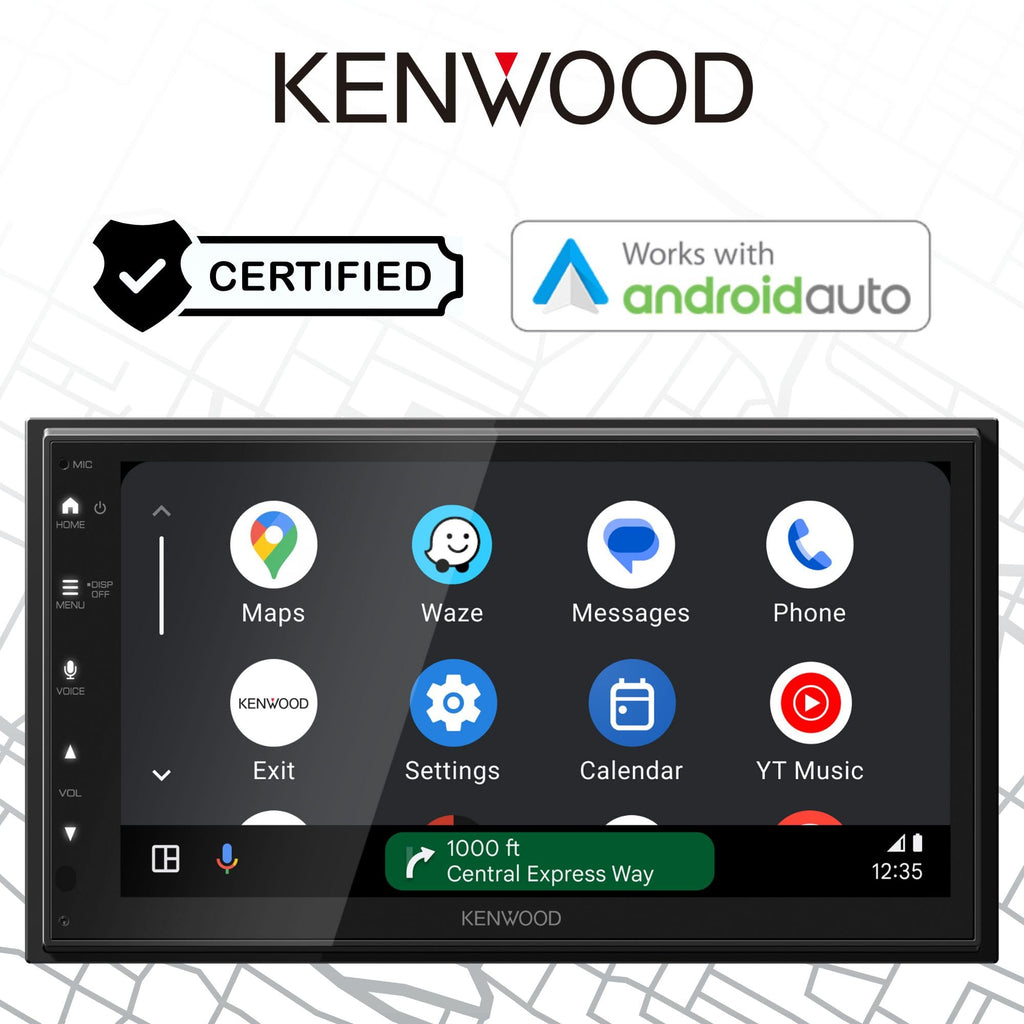 KENWOOD DMX5710S 6.8" Capacitive Touchscreen Digital Multimedia Receiver – Wireless Apple CarPlay, Android Auto, Bluetooth, iDatalink Maestro Ready