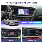 4G+64G 8Core Radio for Kia Optima K5 2011-2015 Wireless CarPlay Android Auto, 9” IPS Touchscreen Stereo Android 15 5G WiFi 32EQ DSP Android Auto GPS Navi BT FM/RDS SWC+Free AHD Backup Camera