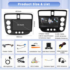 for Honda Civic 2001-2005 8 Core 6+128G 9 Inch IPS Android 15 Car Stereo