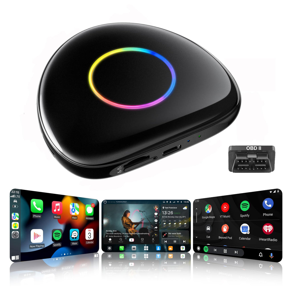 CB7 Pro CarPlay AI Box Android 13 with Camera for Baby Monitor