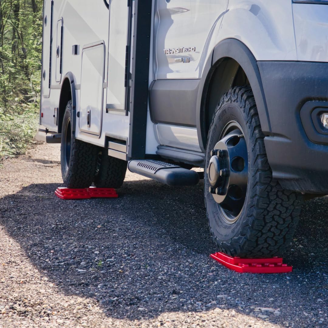 Andersen Hitches Single Axle Travel Trailer Kit Pro, Includes Rapid Jack, EZ Blocks, Tuff Chocks, Camper Leveler, Clean Step