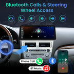 Car Radio for Toyota Camry 2007 2008 2009 2010 2011 Upgrade 12.3" 1280x800 Touch Screen Stereo, Android 13 Head Unit, Wireless Carplay, Android Auto, 5G WiFi GPS FM/EQ Bluetooth SWC Backup Camera