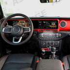 ASVEGE Dual Screens Android Car Stereo Radio for Jeep Wrangler JL 2018-2022