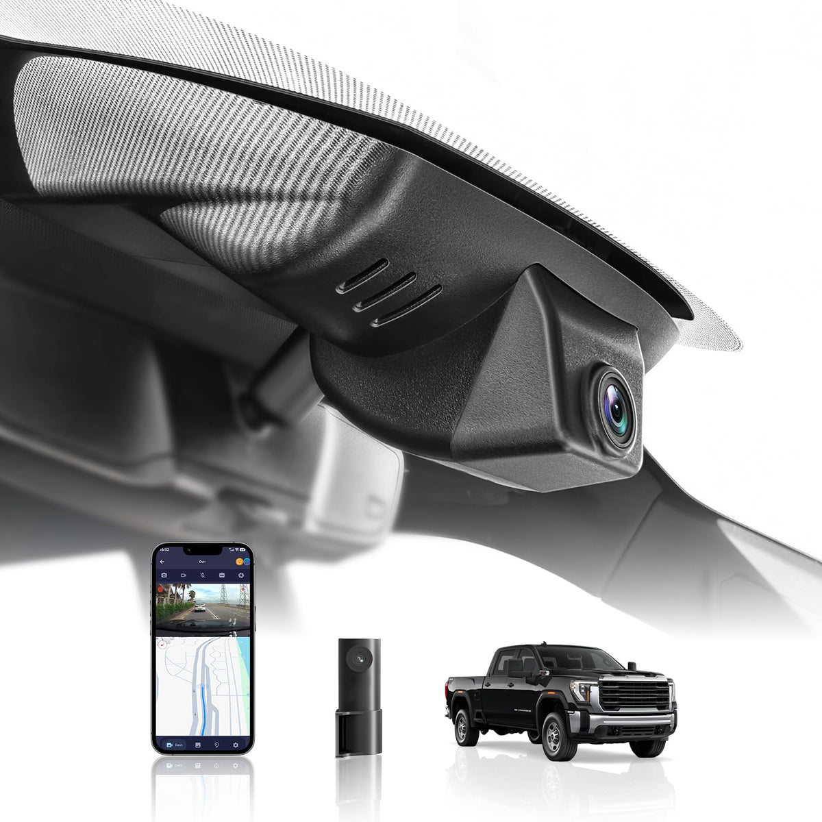 4K Dash Cam for GMC Sierra 2022-2026