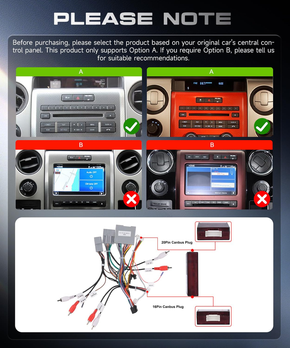 4G+128G Android 15 Car Radio for Ford F150 2009-2014, Wireless CarPlay