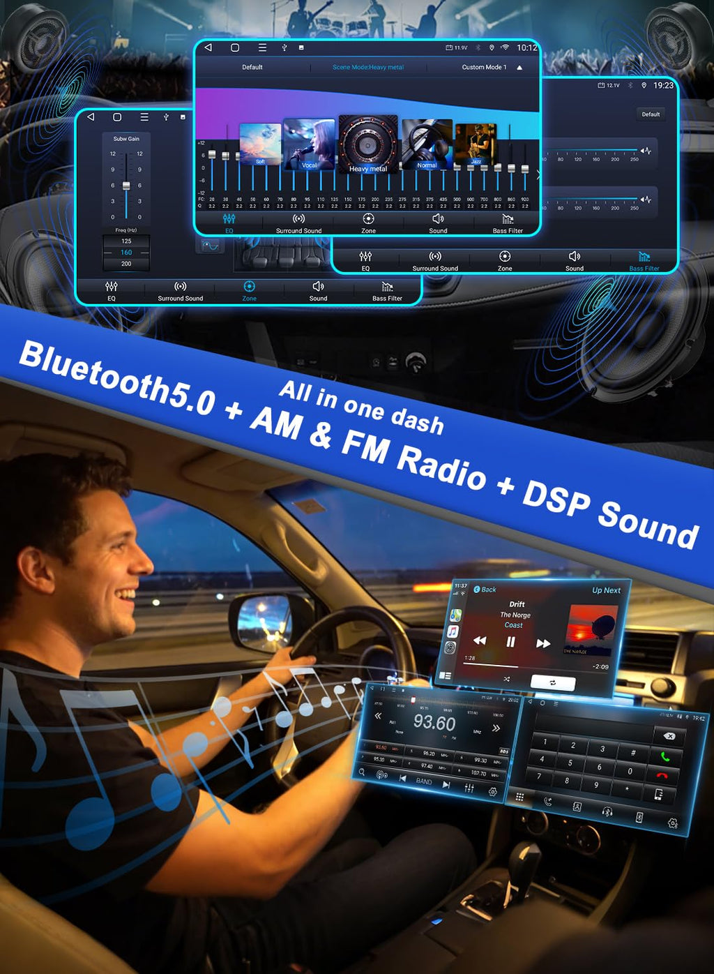 6GB RAM & 128GB ROM Plug & Play for Toyota Corolla Radio 2017-2019