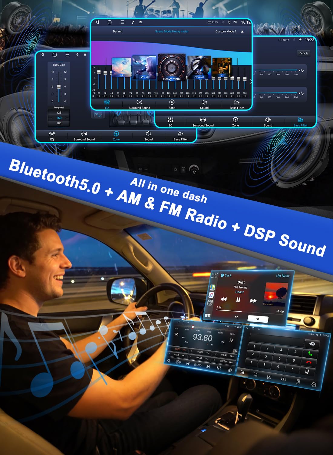 6GB RAM & 128GB ROM Plug & Play for Toyota Corolla Radio 2017-2019