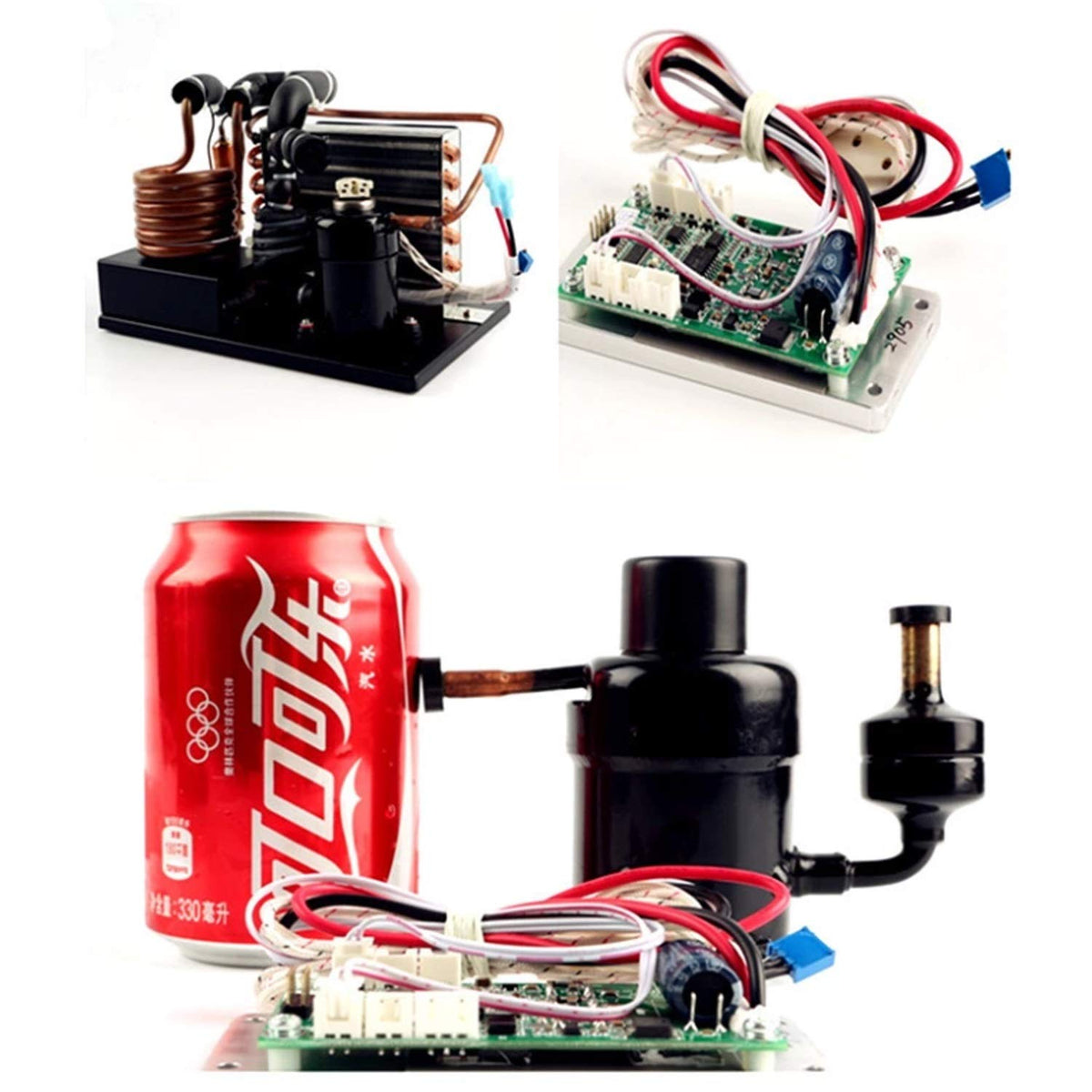 DC48V 137~450W Cooler Module Liquid Cooling System，Portable E-Copper Coil Liquid Chiller R134A Miniature Water Cycling