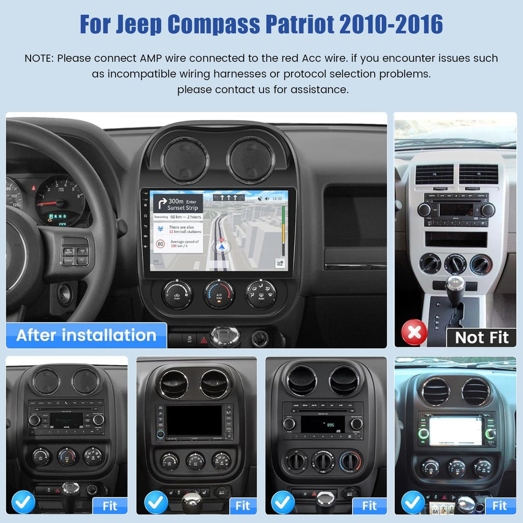 [8Core 6+128G]Android Car Radio for Jeep Compass Patriot 2010-2016 with GPS