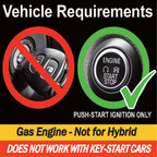 MPC Remote Starter Compatible with Toyota Tacoma 2016-2019 || 100% Plug & Play || Press OEM Key Fob 3X Lock to Start || Push to Start || Gas || USA Tech Support