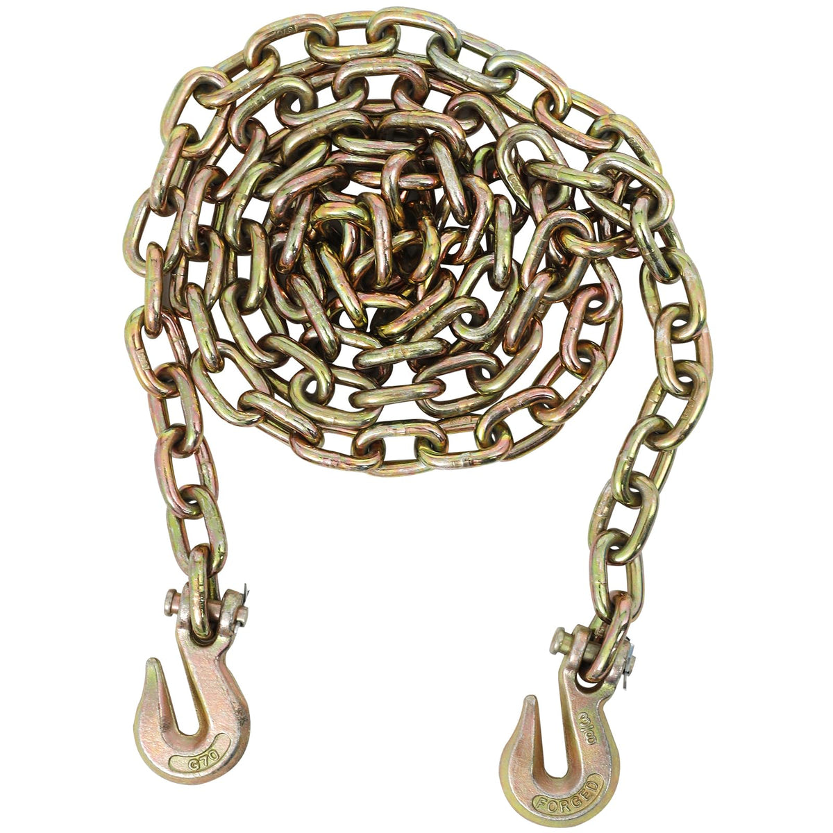 4 Pack 3/8" x 20' G70 Welded Steel Tow Chain Binder Tie Down Binder Chain