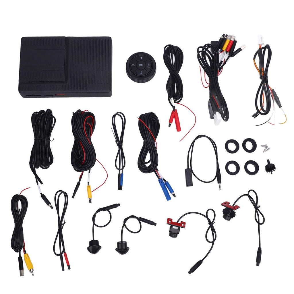 360° Panoramic Bird View Car System, All Round Rear Camera with AI Warning, Universal for Cars, SUV, Truck, Parking Safety Assistance