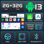 Car Radio for Toyota Camry 2007 2008 2009 2010 2011 Upgrade 12.3" 1280x800 Touch Screen Stereo, Android 13 Head Unit, Wireless Carplay, Android Auto, 5G WiFi GPS FM/EQ Bluetooth SWC Backup Camera