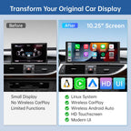 Road Top 10.25" Ultra-Narrow CarPlay Screen for Audi A6 A7 (2012-2018)