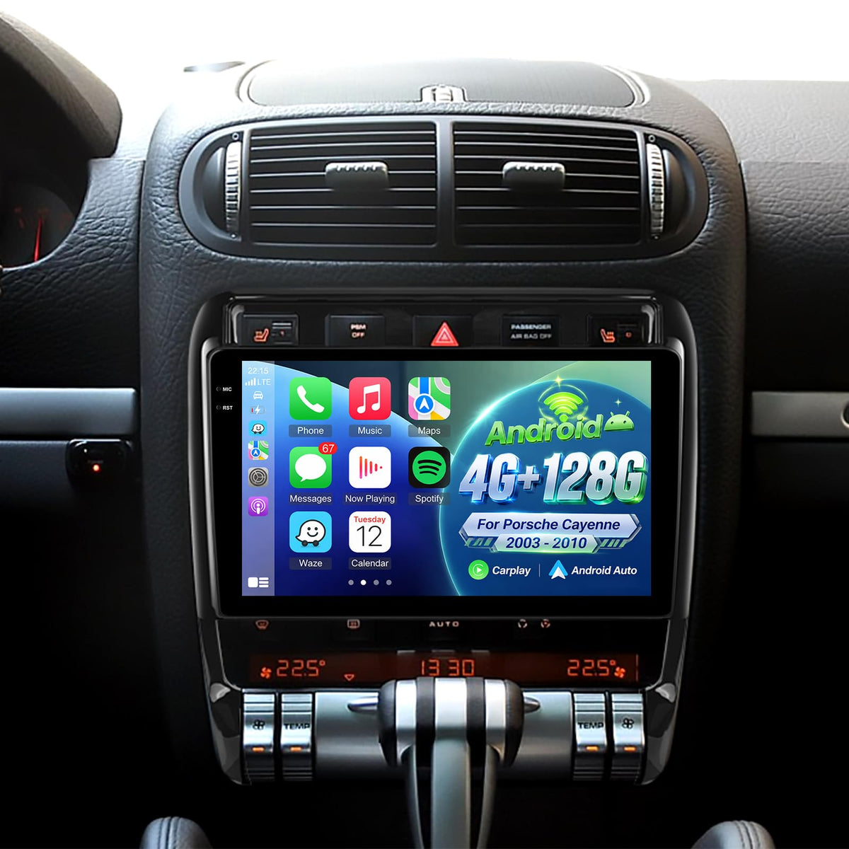 Android Radio for Porsche Cayenne 2003-2010 with Carplay and Android Auto