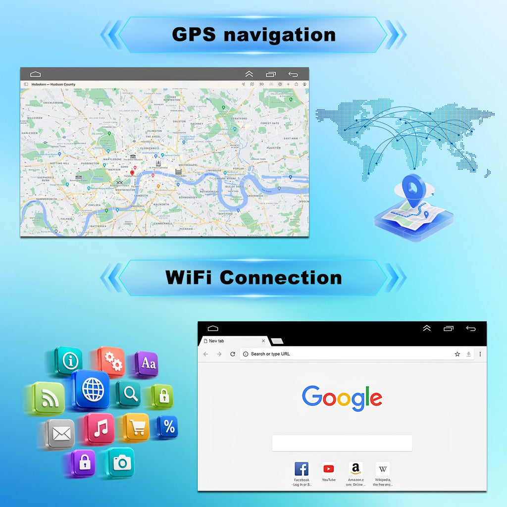 Car Radio Stereo for Toyota Sienna 2015-2018 GPS Navi Head Unit Car Player