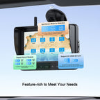 HD 1080P 7" Wireless 4 Backup Camera System for Furrion Pre-Wired RV
