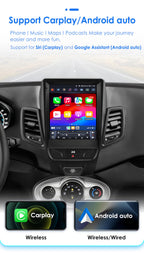 8 Core 6GB+64GB 9.7Inch HD Touchscreen Android 14 Stereo Car Radio Upgrade for Ford Fiesta 2009-2016 Wireless Carplay | Android Auto WiFi GPS Navigation Bluetooth 5.0 AM FM,SWC, Car Tablet
